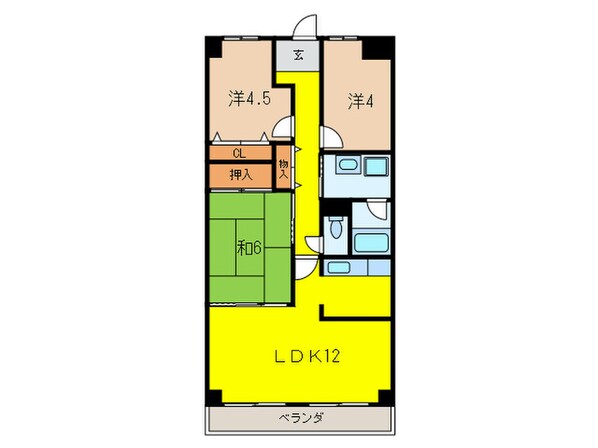 フィオ－レ甲東の物件間取画像